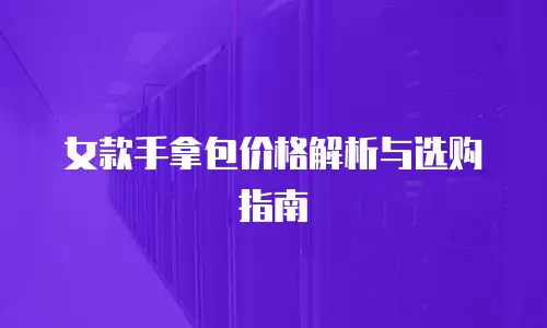 女款手拿包价格解析与选购指南