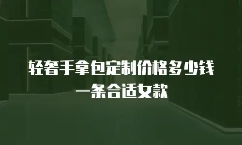 轻奢手拿包定制价格多少钱一条合适女款