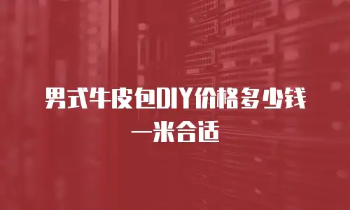 男式牛皮包DIY价格多少钱一米合适