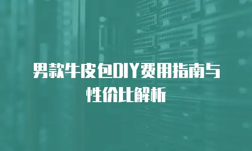 男款牛皮包DIY费用指南与性价比解析