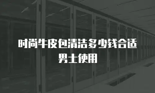时尚牛皮包清洁多少钱合适男士使用