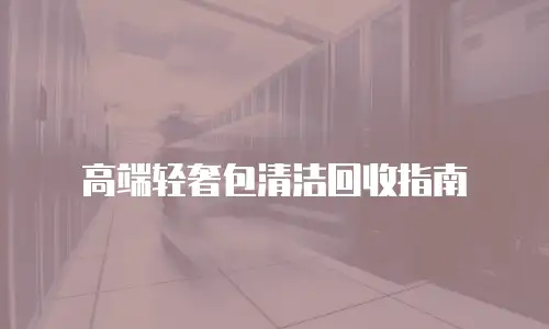 高端轻奢包清洁回收指南