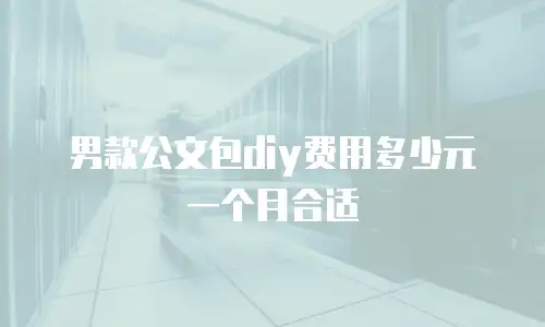 男款公文包diy费用多少元一个月合适