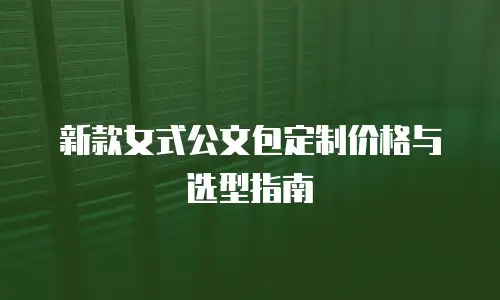 新款女式公文包定制价格与选型指南
