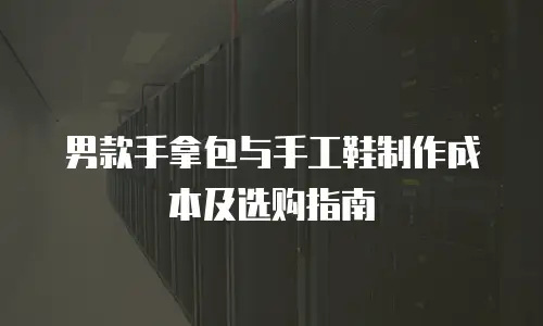 男款手拿包与手工鞋制作成本及选购指南