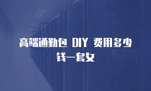 高端通勤包 DIY 费用多少钱一套女