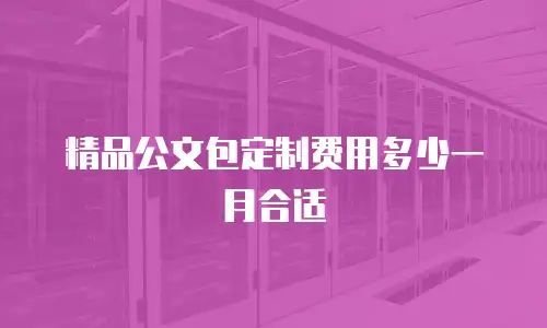 精品公文包定制费用多少一月合适