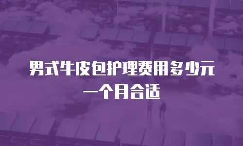 男式牛皮包护理费用多少元一个月合适