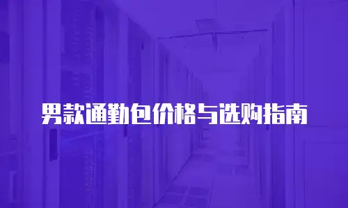男款通勤包价格与选购指南
