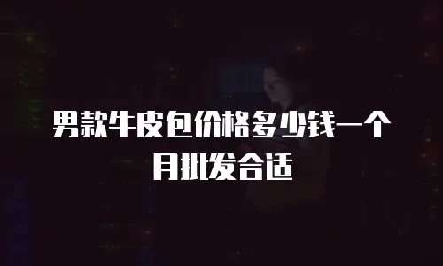 男款牛皮包价格多少钱一个月批发合适