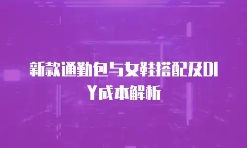 新款通勤包与女鞋搭配及DIY成本解析