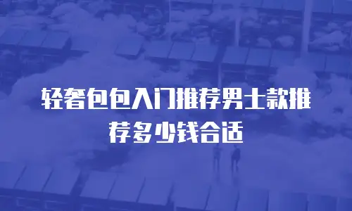 轻奢包包入门推荐男士款推荐多少钱合适