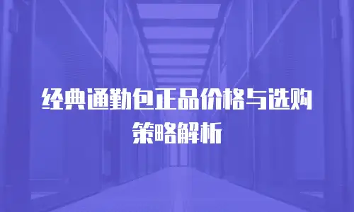 经典通勤包正品价格与选购策略解析