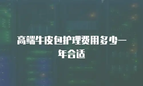高端牛皮包护理费用多少一年合适