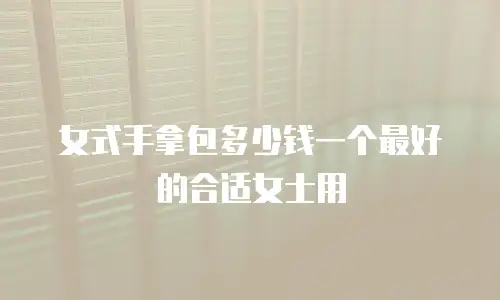 女式手拿包多少钱一个最好的合适女士用