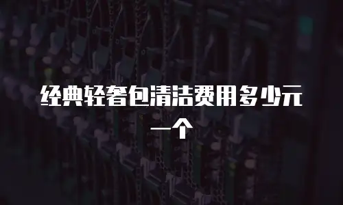 经典轻奢包清洁费用多少元一个