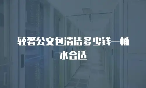 轻奢公文包清洁多少钱一桶水合适