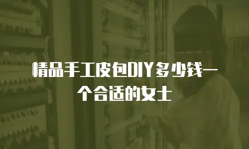 精品手工皮包DIY多少钱一个合适的女士