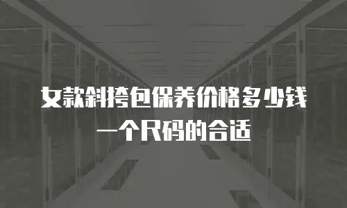 女款斜挎包保养价格多少钱一个尺码的合适