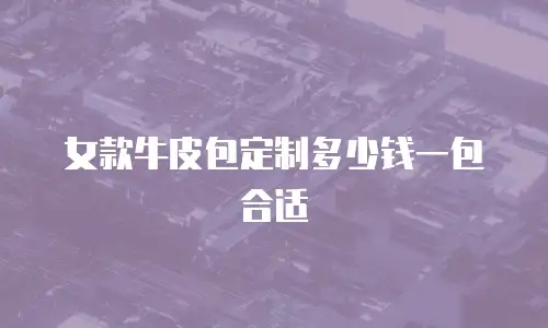 女款牛皮包定制多少钱一包合适