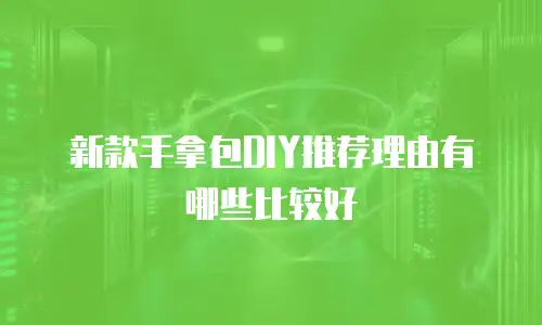 新款手拿包DIY推荐理由有哪些比较好
