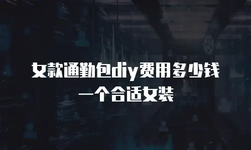 女款通勤包diy费用多少钱一个合适女装
