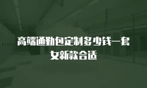 高端通勤包定制多少钱一套女新款合适
