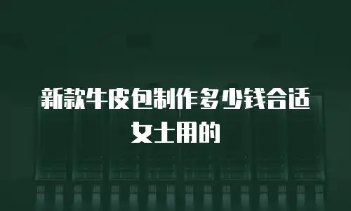 新款牛皮包制作多少钱合适女士用的