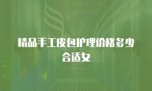 精品手工皮包护理价格多少合适女