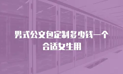 男式公文包定制多少钱一个合适女生用