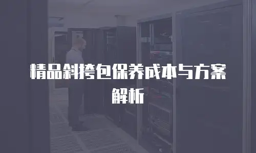 精品斜挎包保养成本与方案解析