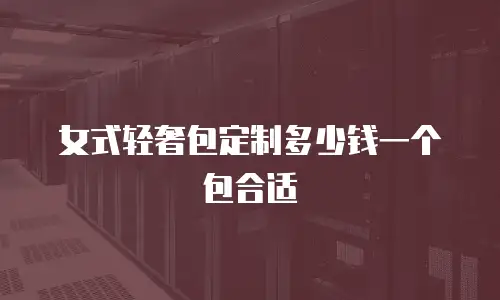 女式轻奢包定制多少钱一个包合适