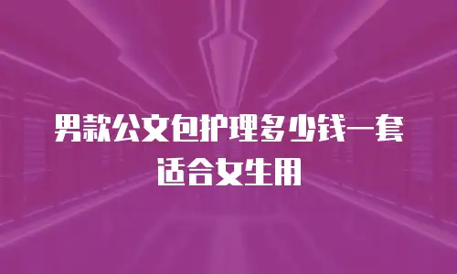 男款公文包护理多少钱一套适合女生用