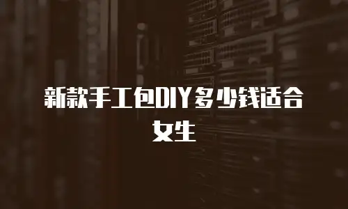新款手工包DIY多少钱适合女生