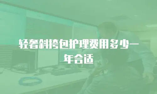 轻奢斜挎包护理费用多少一年合适