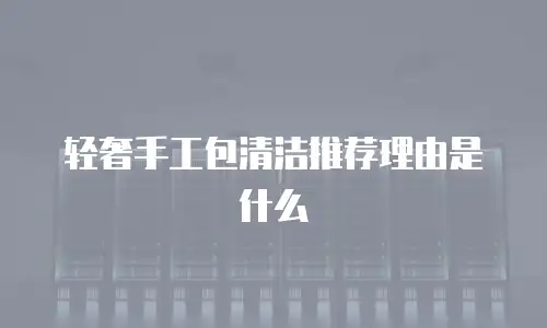 轻奢手工包清洁推荐理由是什么