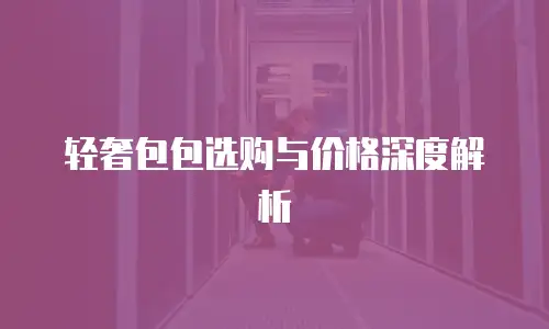 轻奢包包选购与价格深度解析