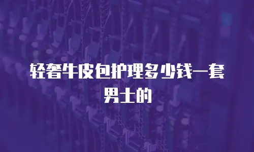 轻奢牛皮包护理多少钱一套男士的