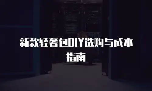 新款轻奢包DIY选购与成本指南