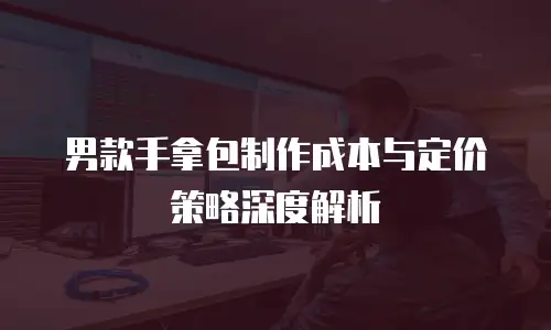 男款手拿包制作成本与定价策略深度解析