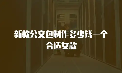 新款公文包制作多少钱一个合适女款