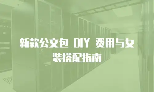 新款公文包 DIY 费用与女装搭配指南