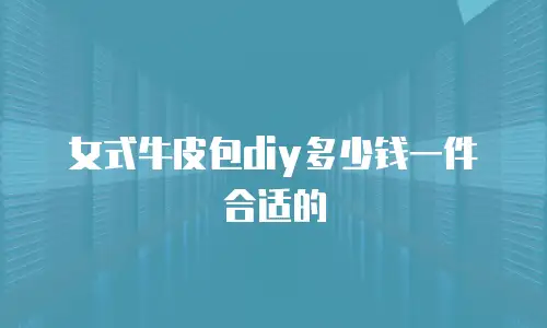 女式牛皮包diy多少钱一件合适的