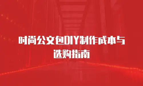 时尚公文包DIY制作成本与选购指南
