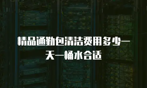 精品通勤包清洁费用多少一天一桶水合适