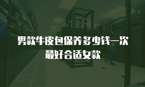男款牛皮包保养多少钱一次最好合适女款