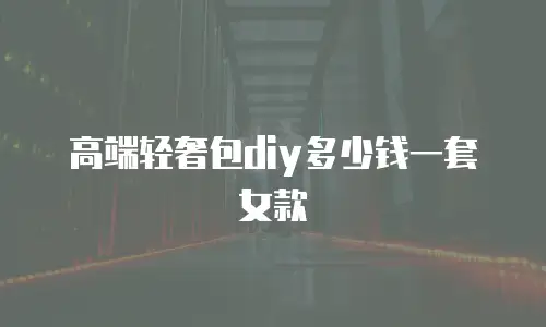 高端轻奢包diy多少钱一套女款