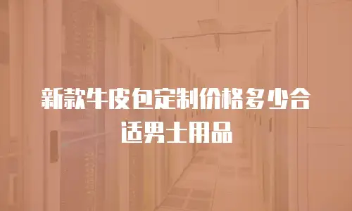 新款牛皮包定制价格多少合适男士用品