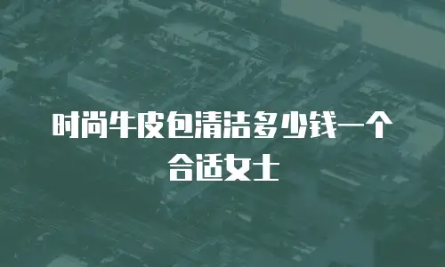 时尚牛皮包清洁多少钱一个合适女士
