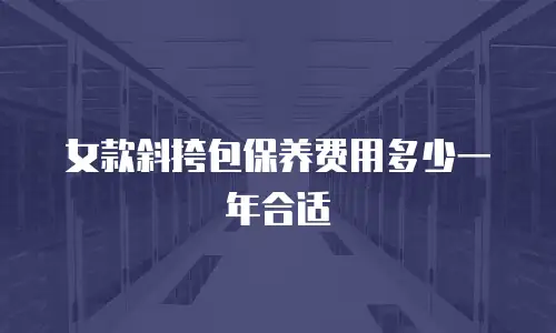 女款斜挎包保养费用多少一年合适